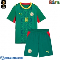 Fotballdrakt Barn Senegal Sadio Mane #10 Bortedraktsett VM 2026 Kortermet (+ Korte bukser)